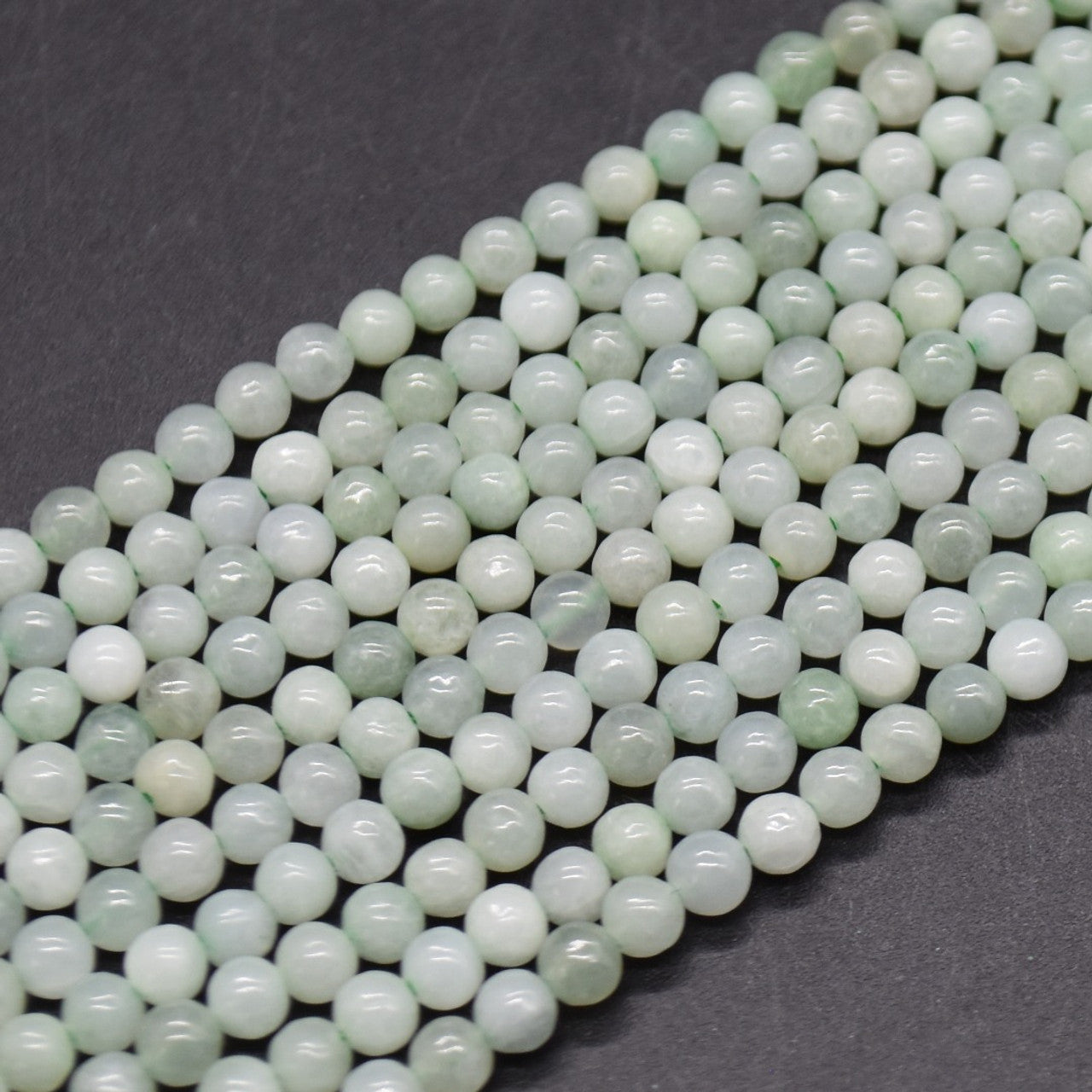 5mm Round Aventurine Stone Beads Green - Green / Stone / 1 String