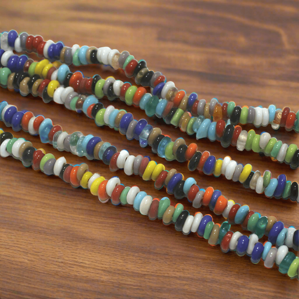 5 Stings Donut Beads Assorted Opaque 5-8mm - MultiColor / Glass / Donut
