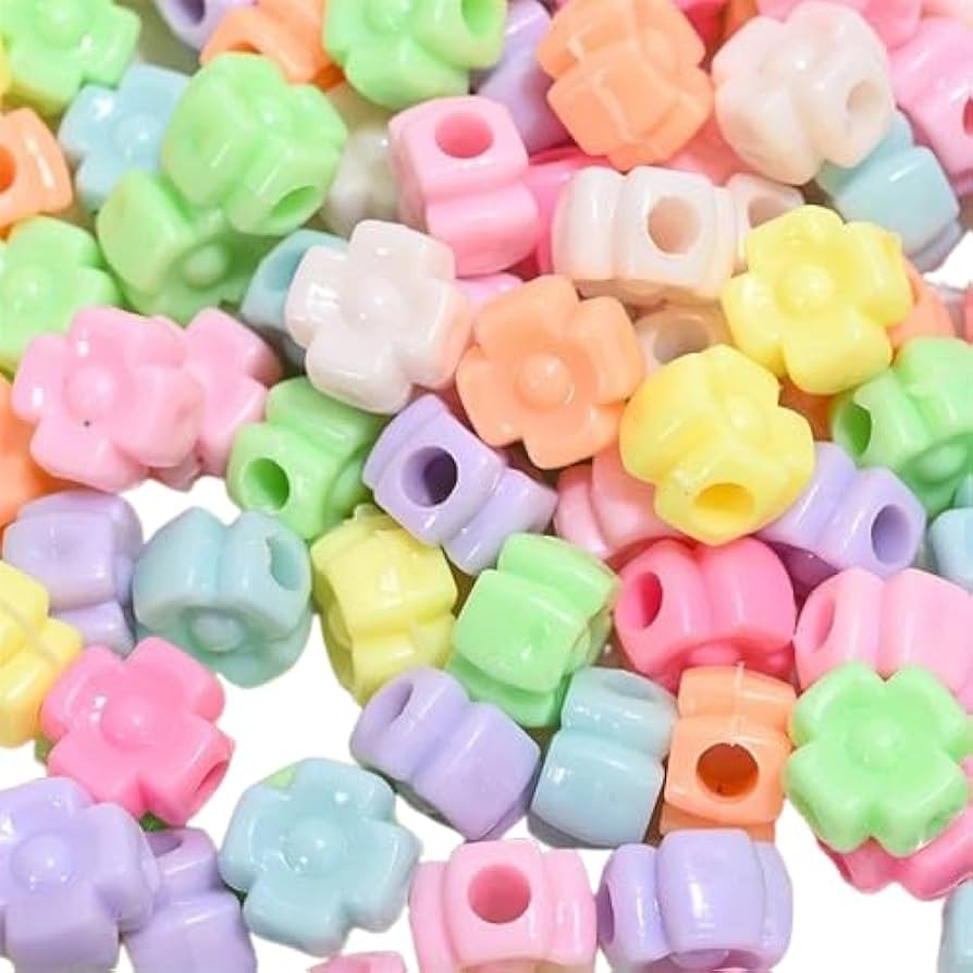11mm Acrylic Assorted Beads - MultiColor / Acrylic / 100 Gm