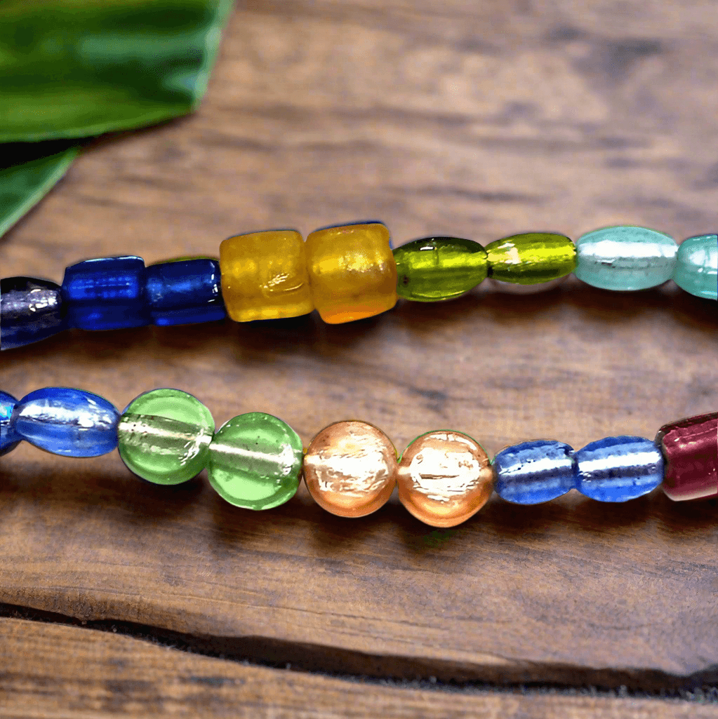 12-20mm Silver Foil Beads Assorted - Silver / Assorted / 1 String