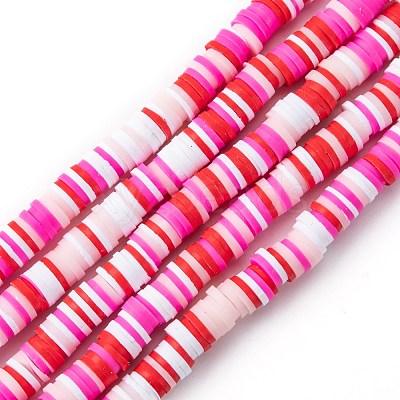 6mm Polymer Clay Fimo Ring Beads - 6mm / MultiColor / 1 String