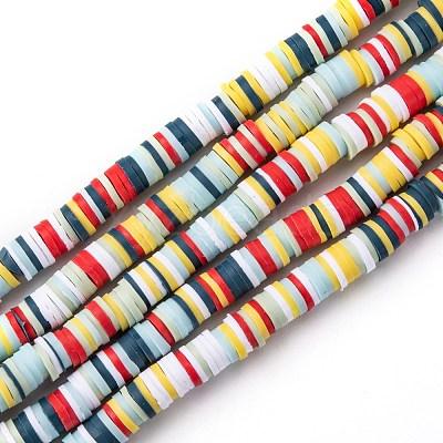 6mm Polymer Clay Fimo Ring Beads - 6mm / MultiColor / 1 String