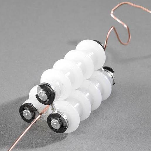 Wire Straightener Tool With 3 Rollers - White / Acrylic