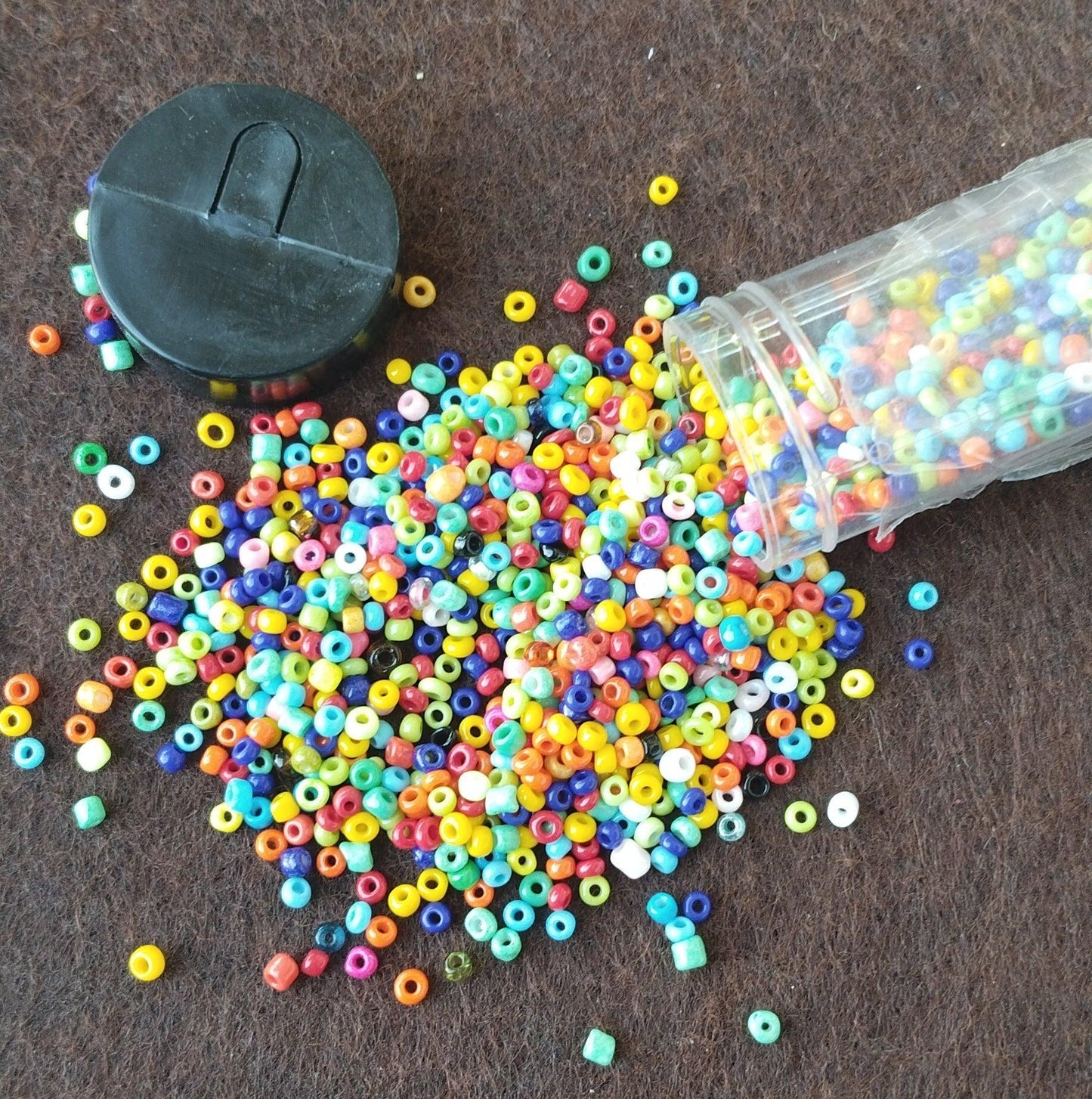 3200+ Pcs, 11/0 Multi Opaque Glass Seed Beads - Glass / Round / MultiColor