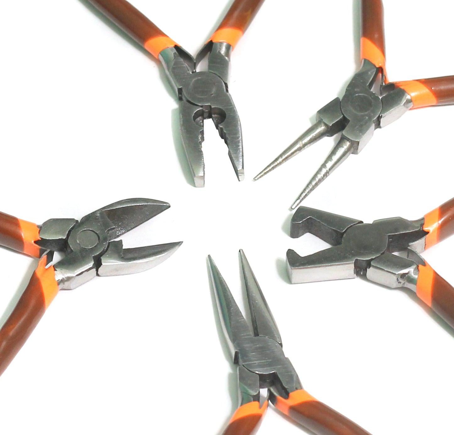 Jewellery Making Pliers Tool, Pack Of 5 Pliers Combo
