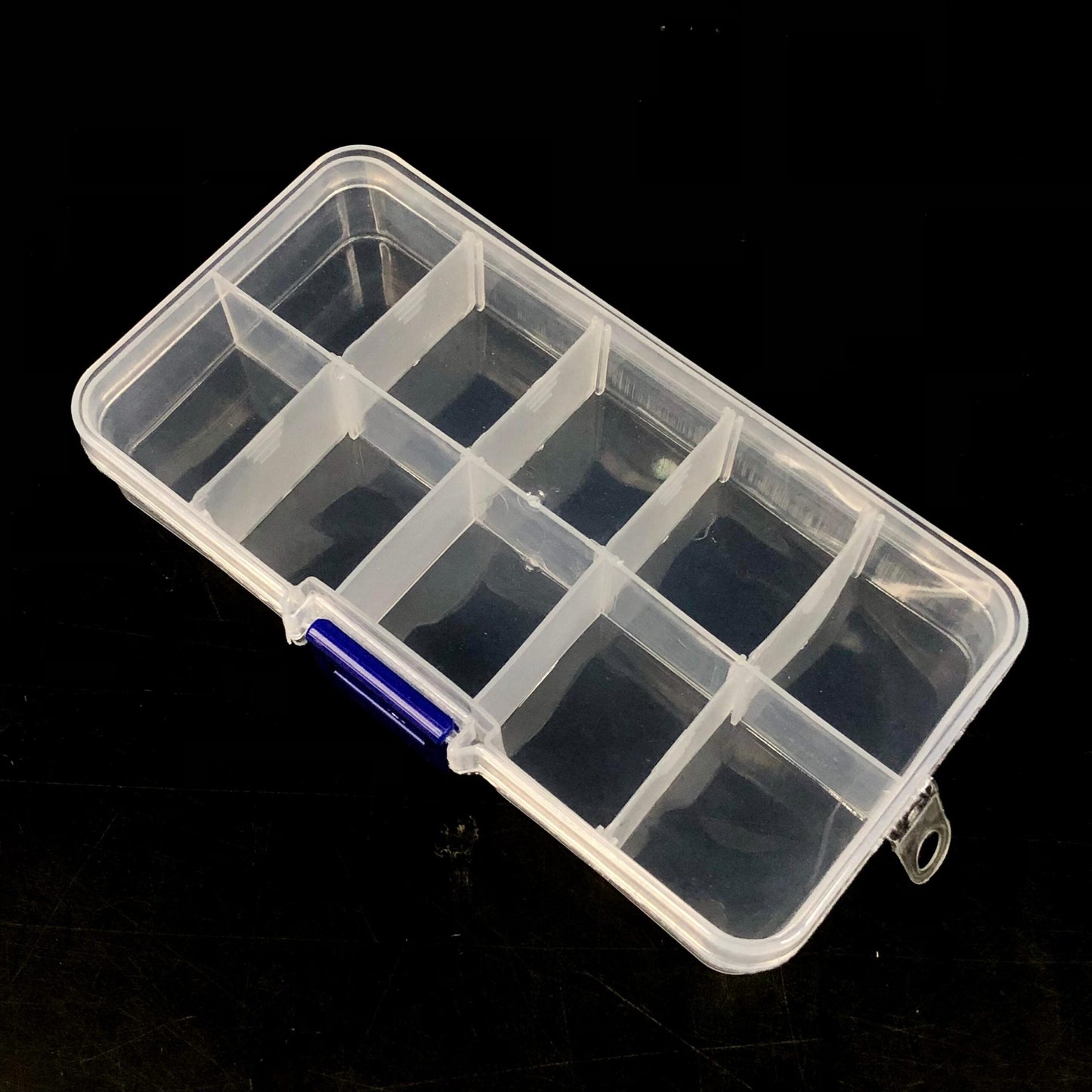 10 Cavity Rectangle Beads Storage Box 5x2.5x0.75 Inch - Acrylic / 5 Pcs / Acrylic box