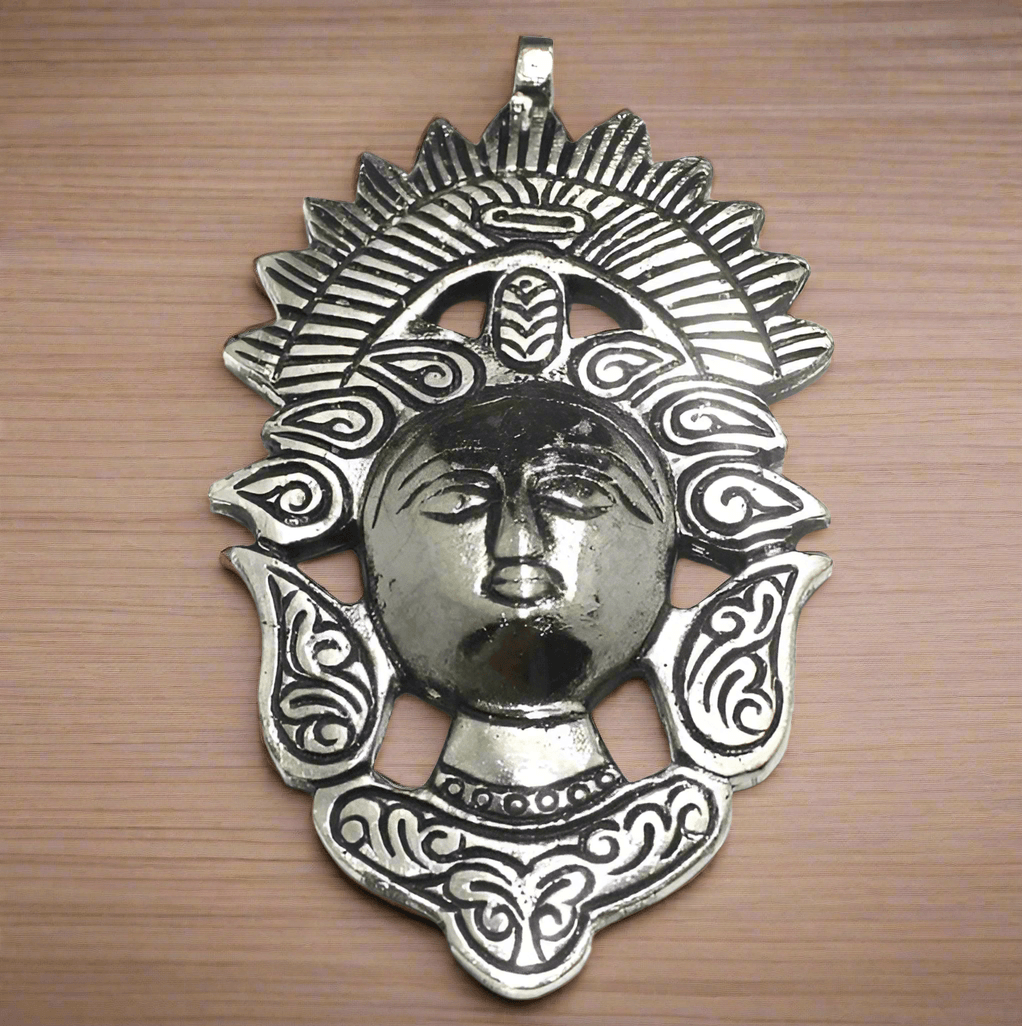 1 Pc German Silver Adam Pendant Silver - Silver / German Silver