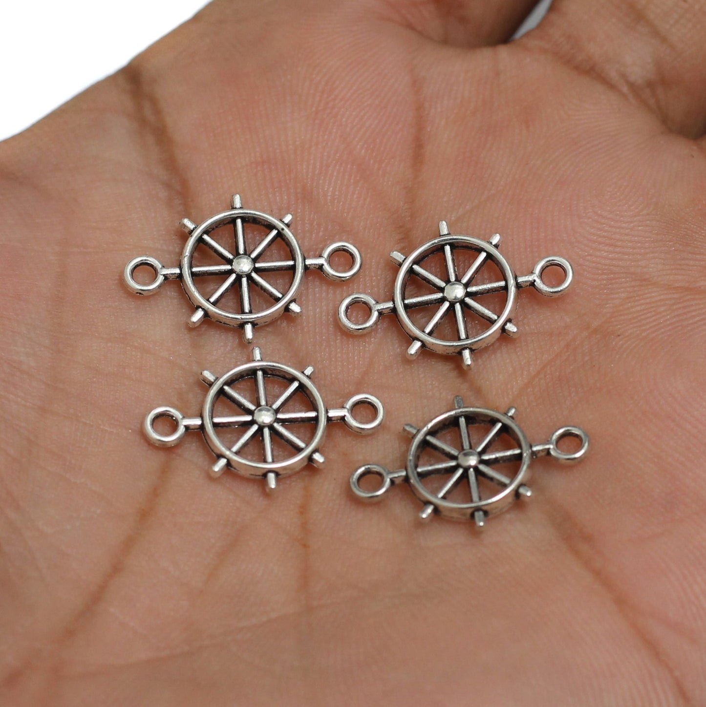 13x20mm German Silver Connectors - Silver / German Silver / 10 pcs