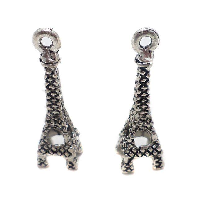 10 Pcs. German Silver Pendants 29x8 mm - Silver / German Silver