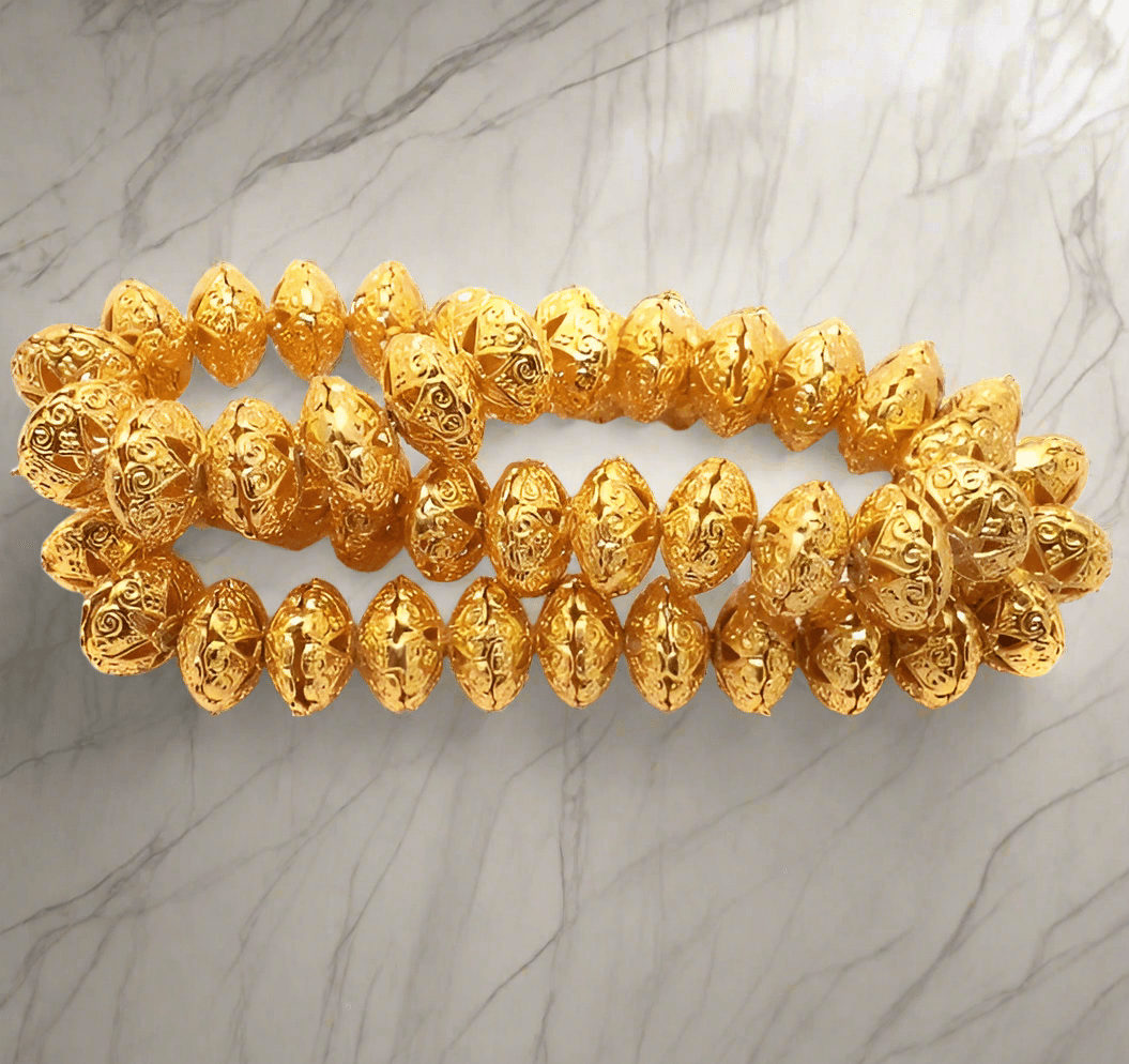 10 Pcs, 15x9mm German Silver Rondelle Beads Golden - Golden / German Silver / Rondelle