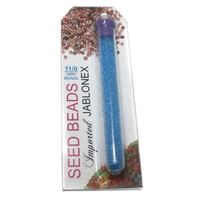 Preciosa seed Beads Trans Sky Blue - Glass / Trans / Blue