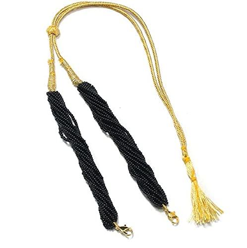 Seed Beads Pendant Dori - Black / Glass / 1 Pc