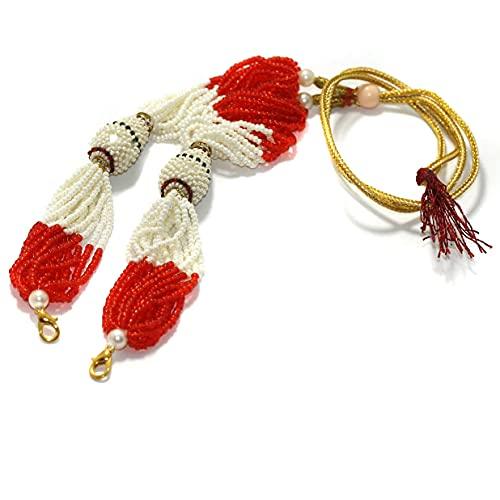 Designer Seed Beads Necklace Dori - Red / Glass / 1 Pc