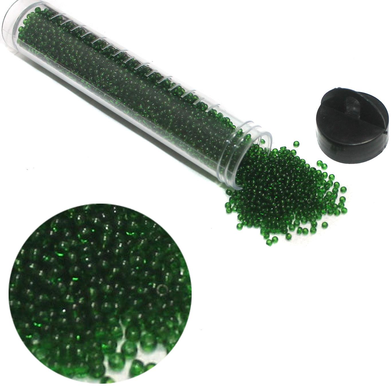 Preciosa Seed Beads Trans Green 11`0, 3900 Pcs - Glass / 11`0 / Trans