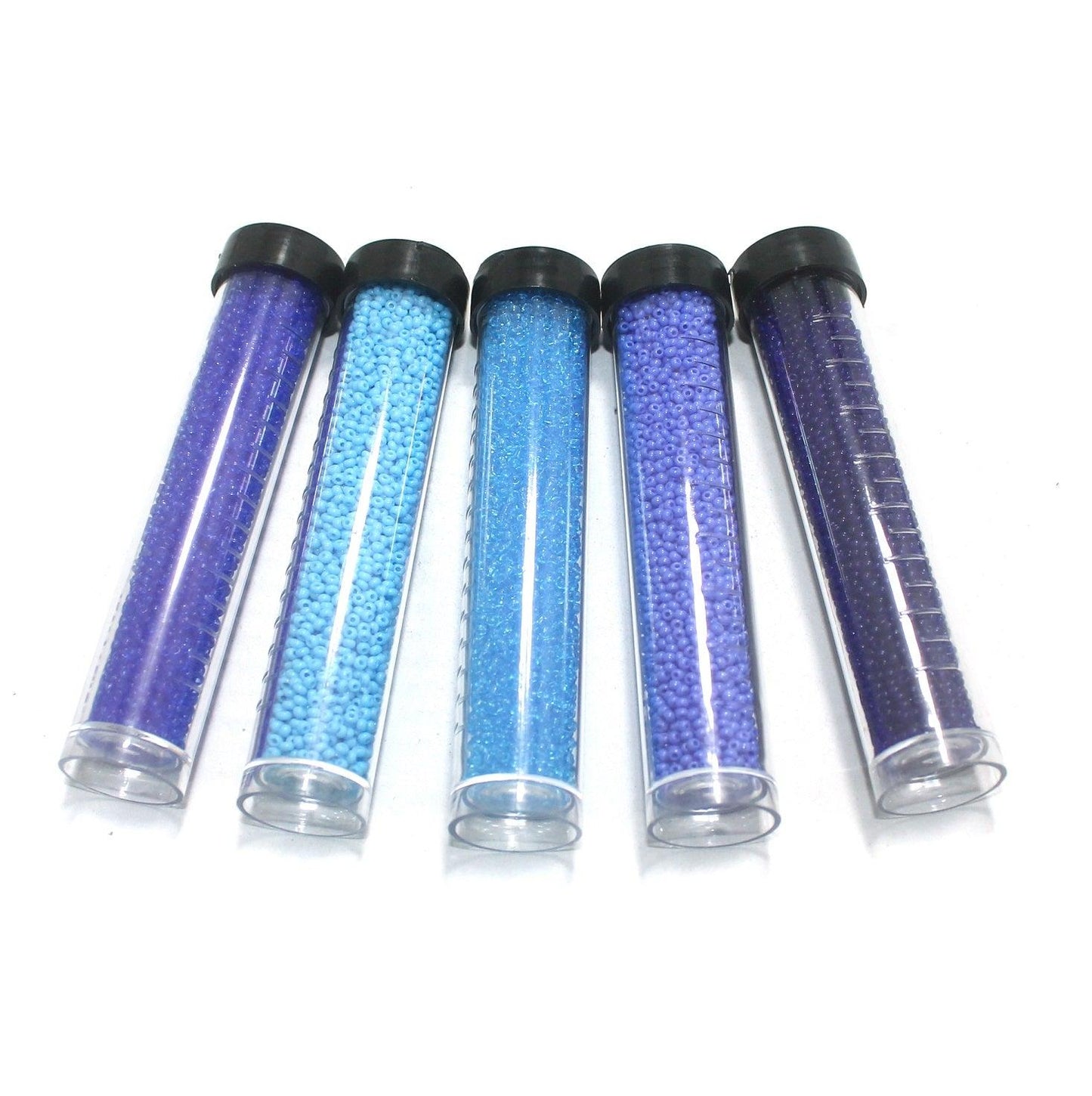 5 Colors Preciosa Seed Beads Combo Blue 11`0 - Glass / 11`0 / Opaque