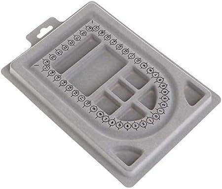 Beading Board, Size 6x9 Inch - Grey / Acrylic / 1 Pc