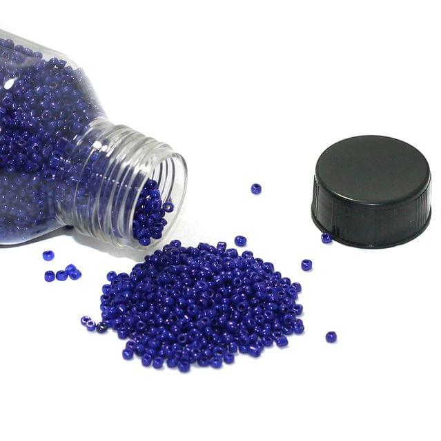 Glass Opaque Seed Beads Blue - Blue / Glass / 100 Gm