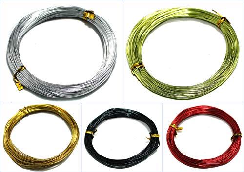 Aluminium Colored Wire Combo 1mm(18 Gauge) - MultiColor / 1mm