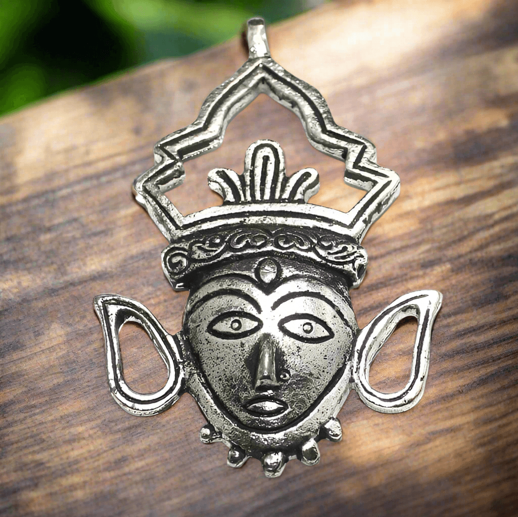 1 Pc German Silver Eve Pendant Silver - Silver / German Silver