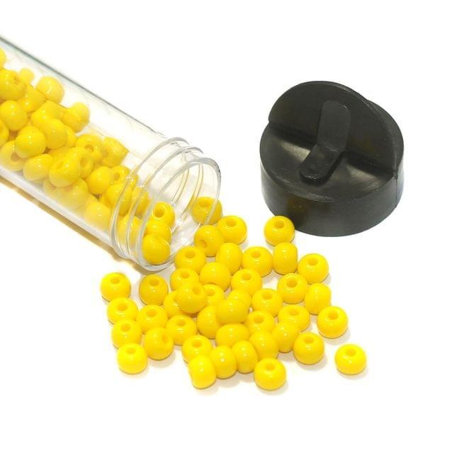 240 Pcs, 5mm Preciosa Seed Beads Opaque Yellow 4`0 - Glass / 4`0 / Opaque