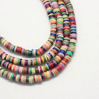 6mm Polymer Clay Fimo Ring Beads - 6mm / MultiColor / 1 String