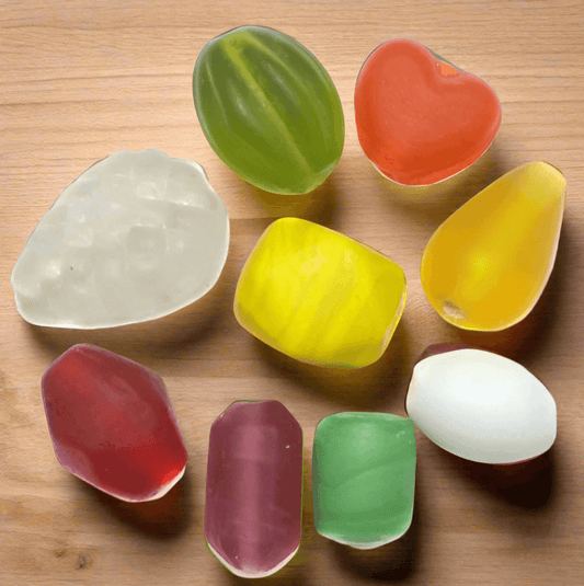 8-20mm Plain Beads Frost Assorted - MultiColor / Glass / Assorted