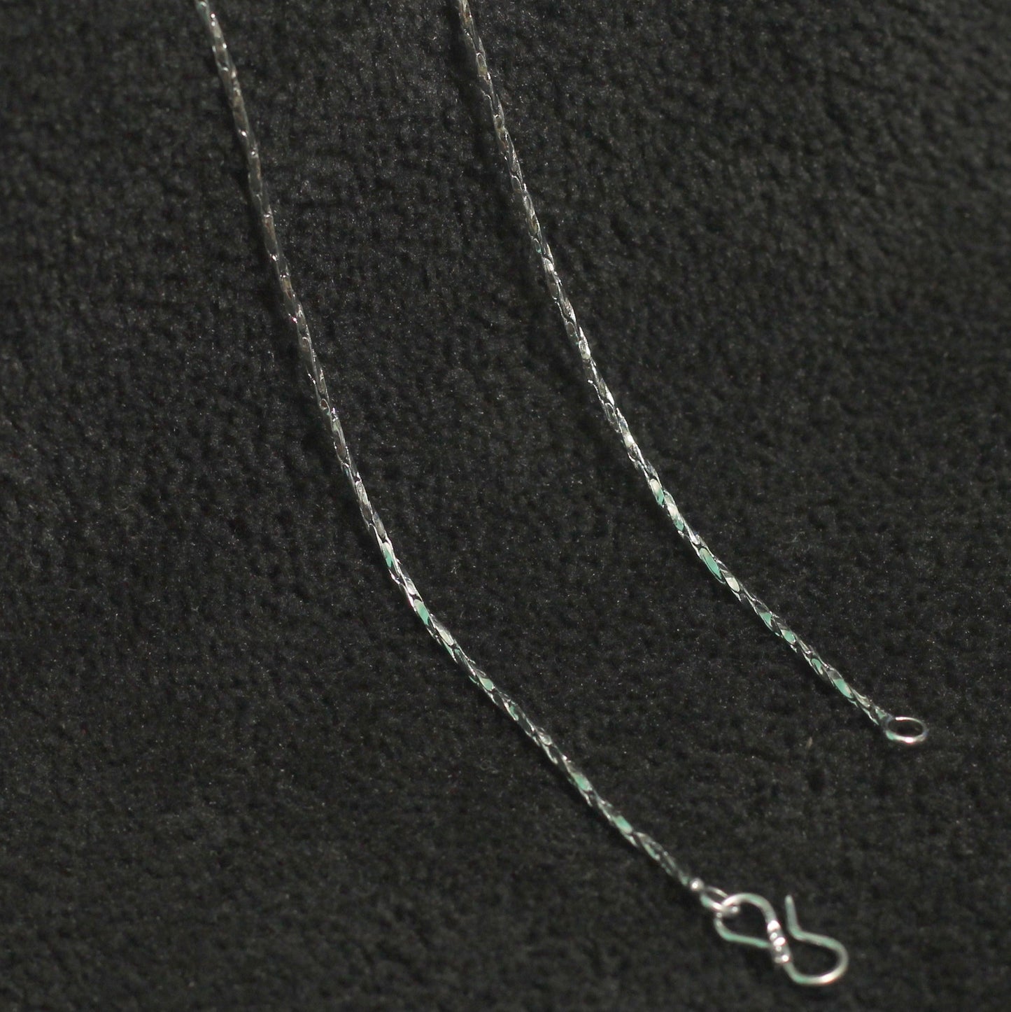 22 Inch, 12 Pcs, Chrome Plated Brass Silver Chain - Brass / 12 Pcs