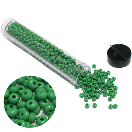 Preciosa Seed Beads Opaque Green 53250 - Glass / Opaque / Green