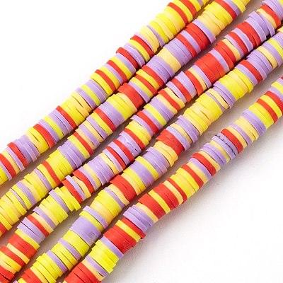 6mm Polymer Clay Fimo Ring Beads 1 String - 6mm / MultiColor / 1 String