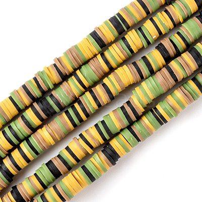 6mm Polymer Clay Fimo Ring Beads - 6mm / MultiColor / 1 String