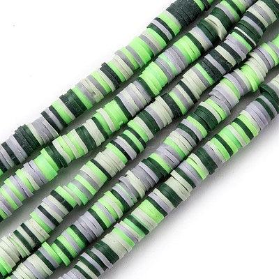 6mm Polymer Clay Fimo Ring Beads - 6mm / MultiColor / 1 String