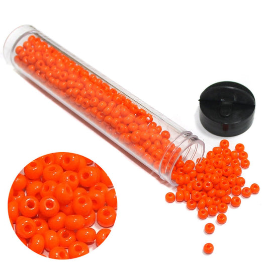 Preciosa Seed Beads Opaque Orange 93140 - Glass / Opaque / Orange