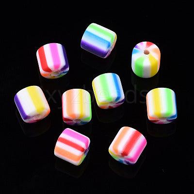 6mm Handmade Colorful Polymer Clay Beads - 20 Pcs [ Rs 5.25 / Piece ]