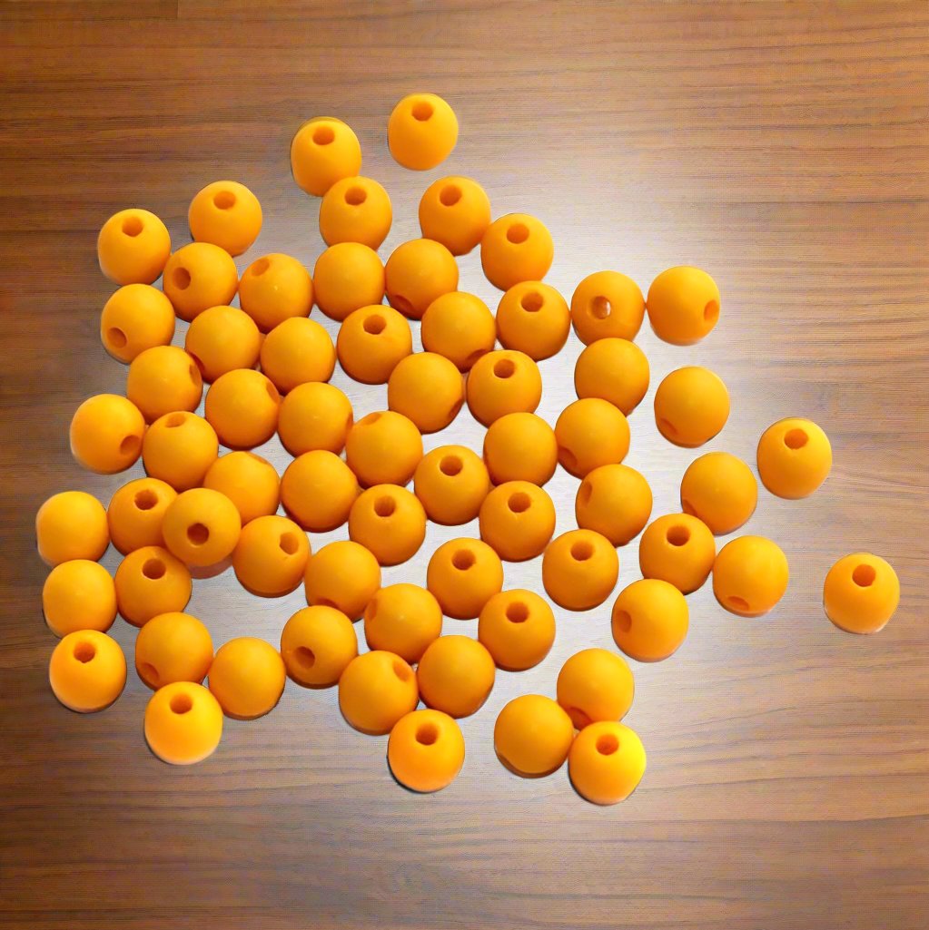 100 gm, 5mm Round Acrylic Beads - Blue / Acrylic / Round