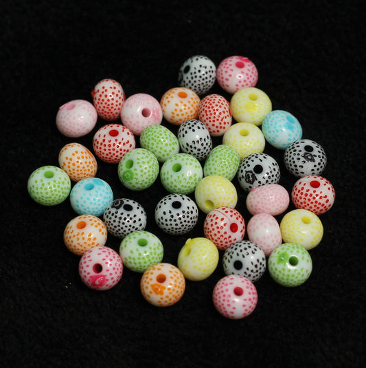 10x7mm Rondelle Acrylic Beads Assorted Color - MultiColor / Acrylic / 100 gm