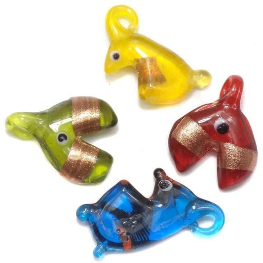 5GlassAnimalCharmsAssorted20-30mm-MultiColor/Glass