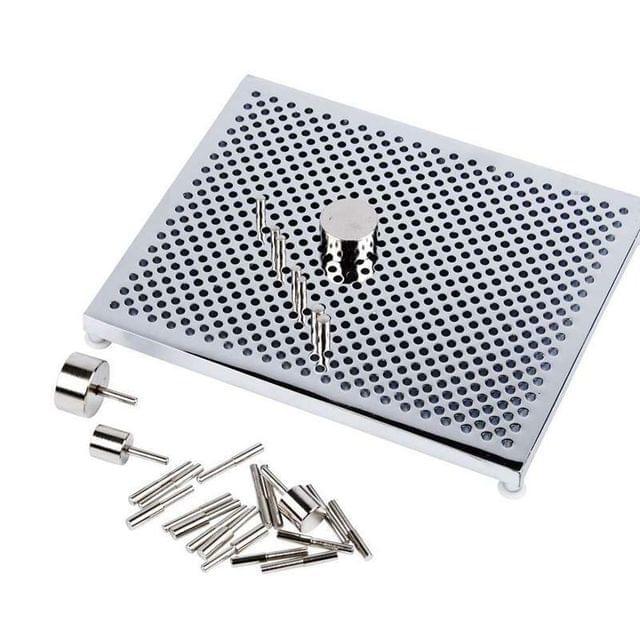 Wire Wrapping Designs Deluxe Jig With 30 Pegs - Silver / Aluminium