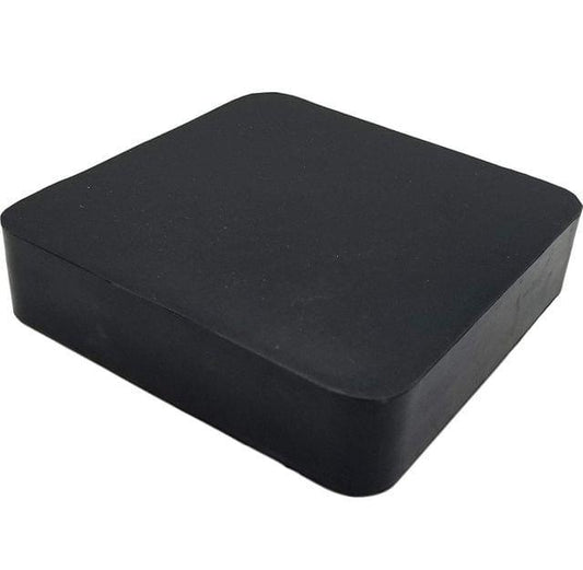 Rubber Masher Block for Jewelry Making - Black / Rubber