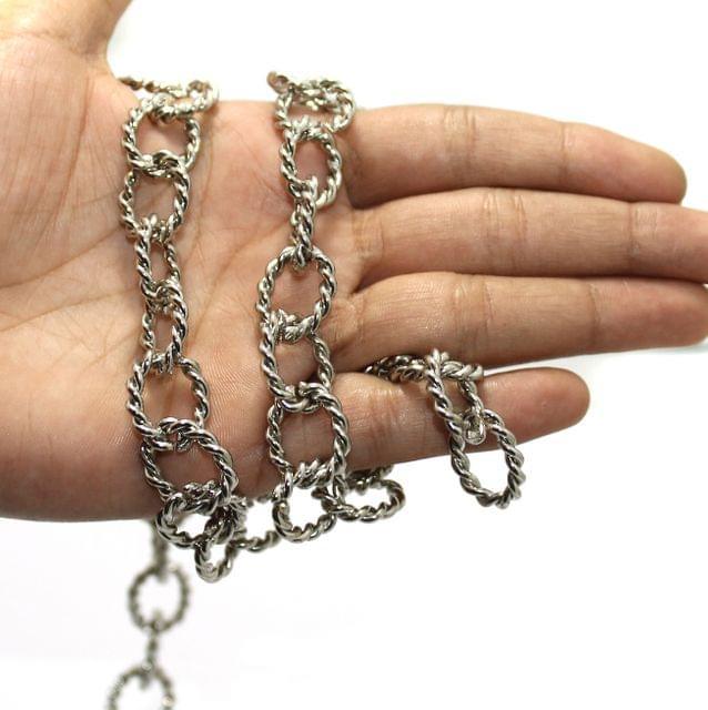 100 gm, Metal Chain Silver - Silver / Iron / 100 gm