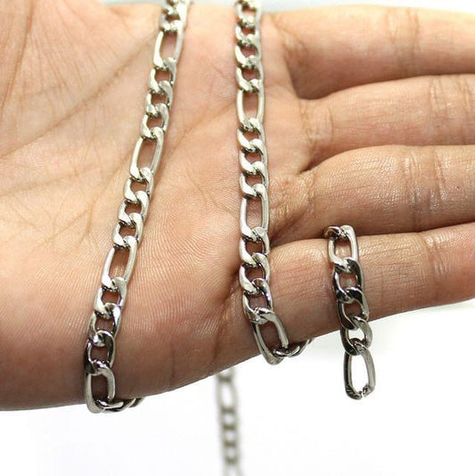 100 gm, 10x3 Metal Chain - Silver / Iron / 100 gm