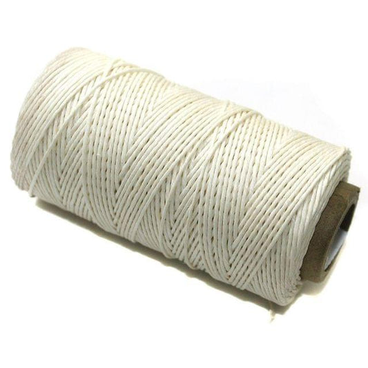 200 Mtrs Hemp Cord 0.5mm - White / 0.5mm / 1 Pc