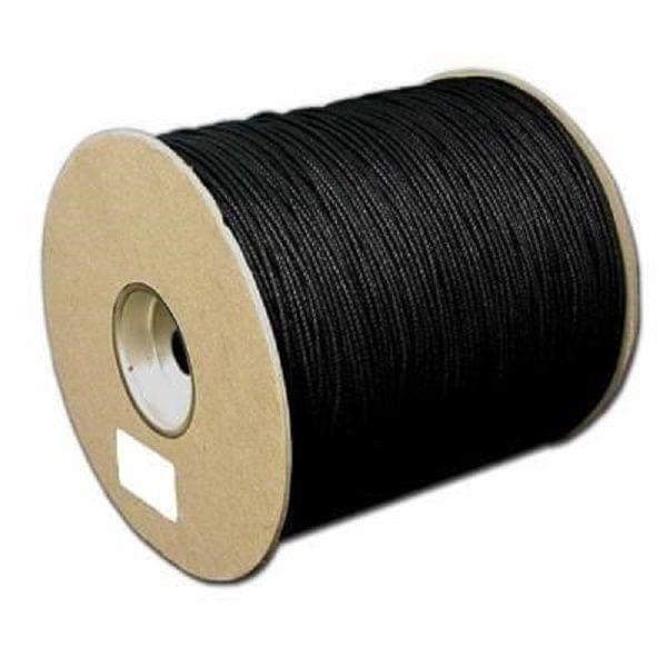 100 Mtrs, 1.5mm Cotton Cord - Black / Cotton / 1.5mm