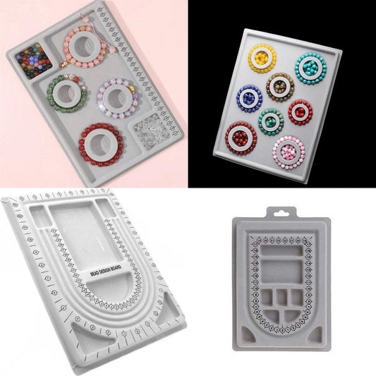 Beading Board 4 Pcs Combo - Grey / Acrylic