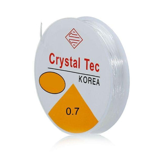 10 Mtrs Elastic Cord Spool For Making Bracelet - 0.5mm / 2 Pc