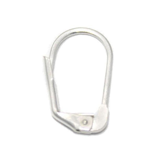 17x10mm Earring Hooks Silver - Silver / Iron / 2 Pair [ Rs 17.5 / Pair ]