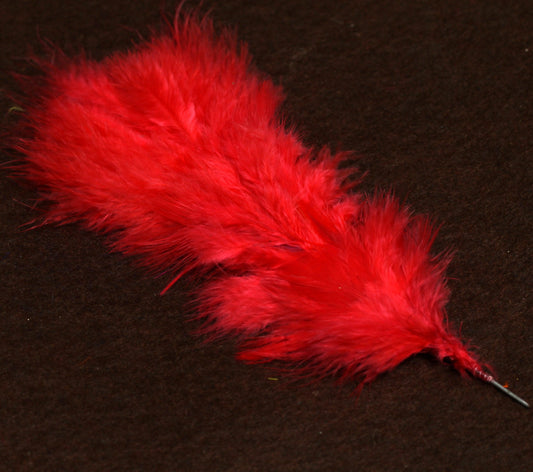 5 Pcs Jewellery Making Red Feathers - Leaf / Red