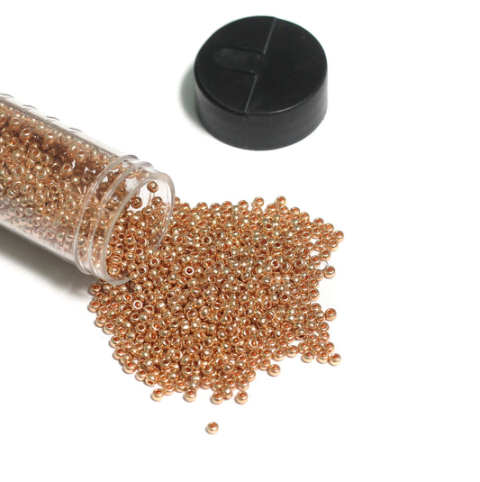 Preciosa Seed Beads Metallic Golden 11`0, 3900 Pcs - Glass / 11`0 / Metallic