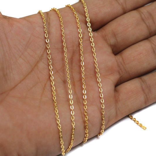 100 gm, 2x2 mm Metal Chain - Golden / Iron / 100 gm