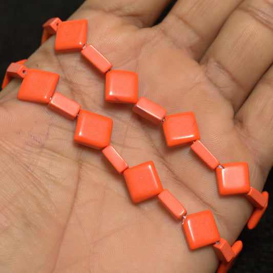 2 Strings Semiprecious Howlite Beads Assorted Styles - Red / Stone / Assorted