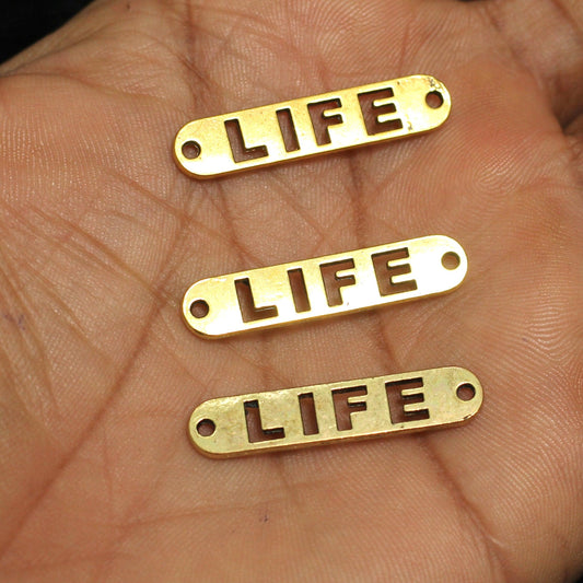 German Silver LIFE Connectors Gold 321mm - Golden / German Silver / 10 Pcs [ Rs 9.5 / Piece ]